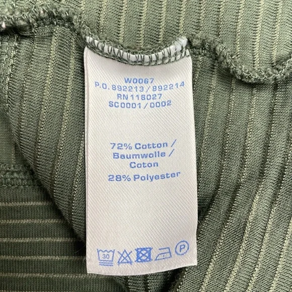 Boden Hattie Ribbed Knit Crewneck Short Sleeve Relaxed Shirt Green 12 - Picture 8 of 8